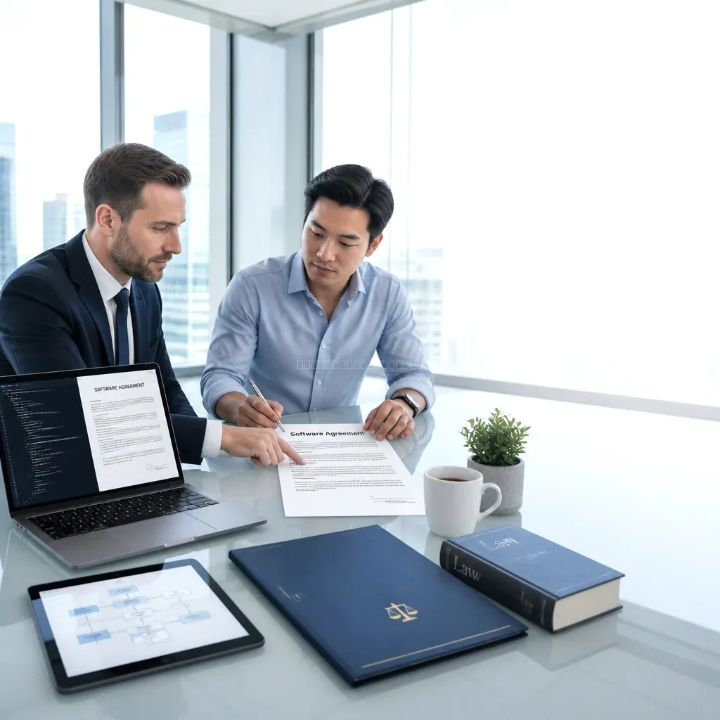 テック企業向け法務を象徴するイメージ